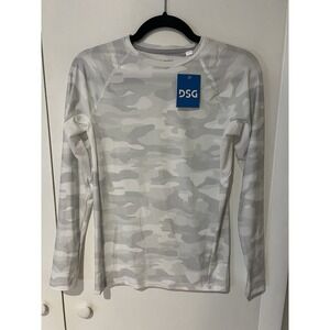NWT DSG Boys' Compression Long Sleeve Shirt Youth‎ Size XL 18 White Camo